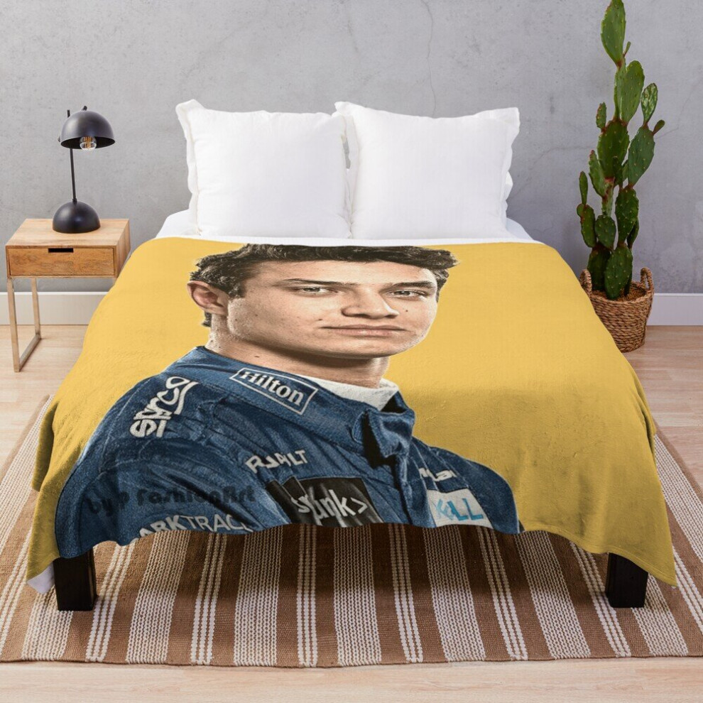 Fleece Throw Blanket Lando Norris for Sofa Couch Kids 60 x 50 Inches