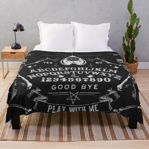 Fleece Throw Blanket Ouija for Sofa Couch Kids 60 x 50 Inches