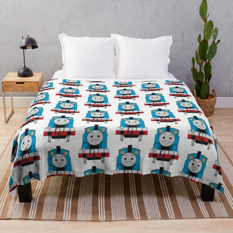 Fleece Throw Blanket Thomas (full) for Sofa Couch Kids 60 x 50 Inches