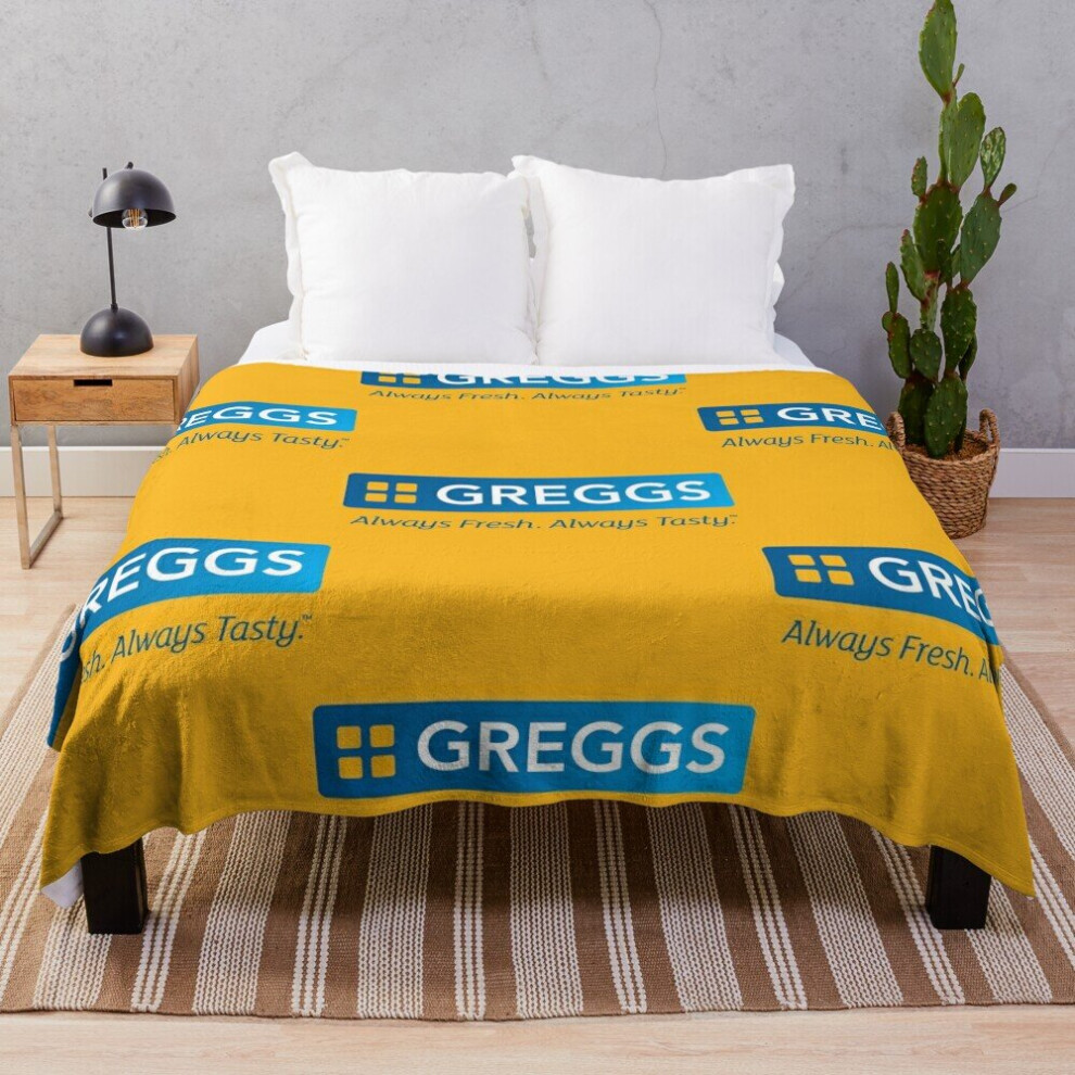 Fleece Throw Blanket Greggs Resto and Bakery for Sofa Couch Kids 60 x 50 Inches