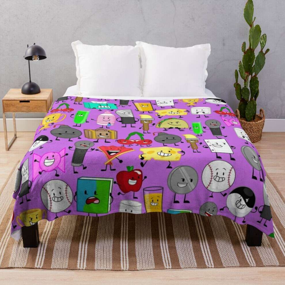 Fleece Throw Blanket inanimate insanity for Sofa Couch Kids 60 x 50 Inches