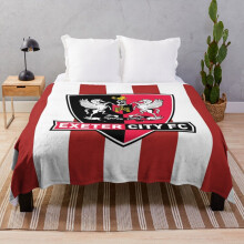 Fleece Throw Blanket Exeter City FC for Sofa Couch Kids 60 x 50 Inches