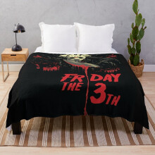 Fleece Throw Blanket Friday The 13th The Design for Sofa Couch Kids 60 x 50 Inches