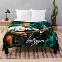 Fleece Throw Blanket zach bryan for Sofa Couch Kids 60 x 50 Inches