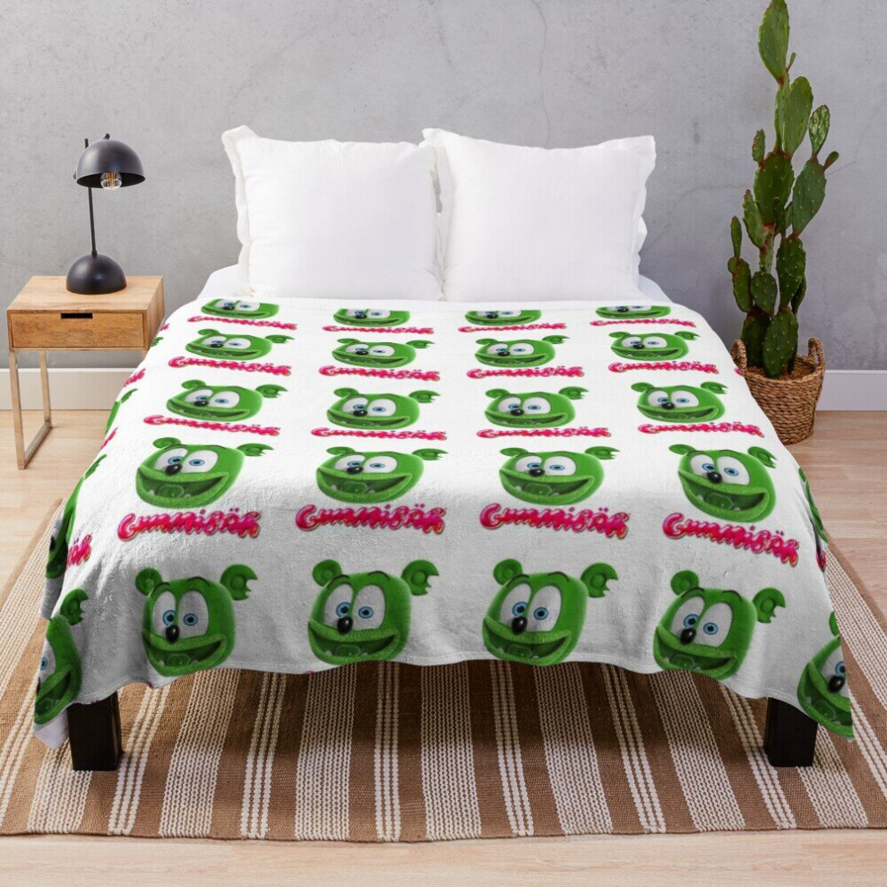 Fleece Throw Blanket Gummibar the Gummy Bear, 2016 for Sofa Couch Kids 60 x 50 Inches