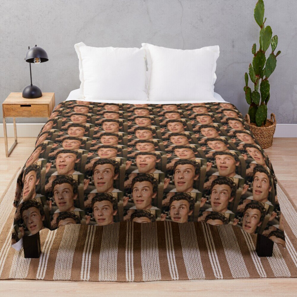 Fleece Throw Blanket baby angel Shawn Mendes for Sofa Couch Kids 60 x 50 Inches