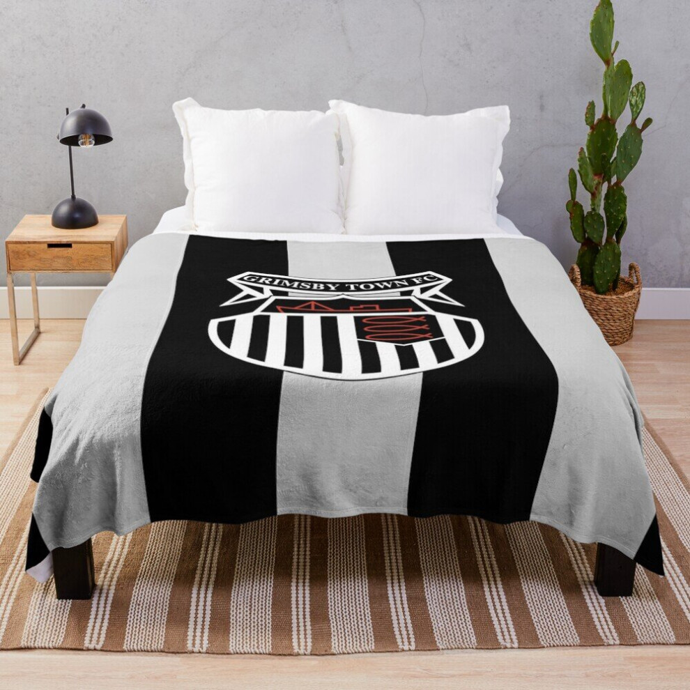 Fleece Throw Blanket Grimsby Town FC for Sofa Couch Kids 60 x 50 Inches