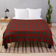 Fleece Throw Blanket Clan Cummings Tartan for Sofa Couch Kids 60 x 50 Inches