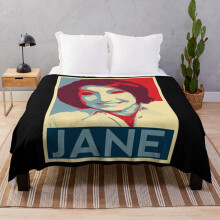 Fleece Throw Blanket Jane Mcdonald for Sofa Couch Kids 60 x 50 Inches