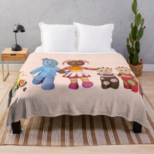 Fleece Throw Blanket In the night garden Igglepiggle for Sofa Couch Kids 60 x 50 Inches