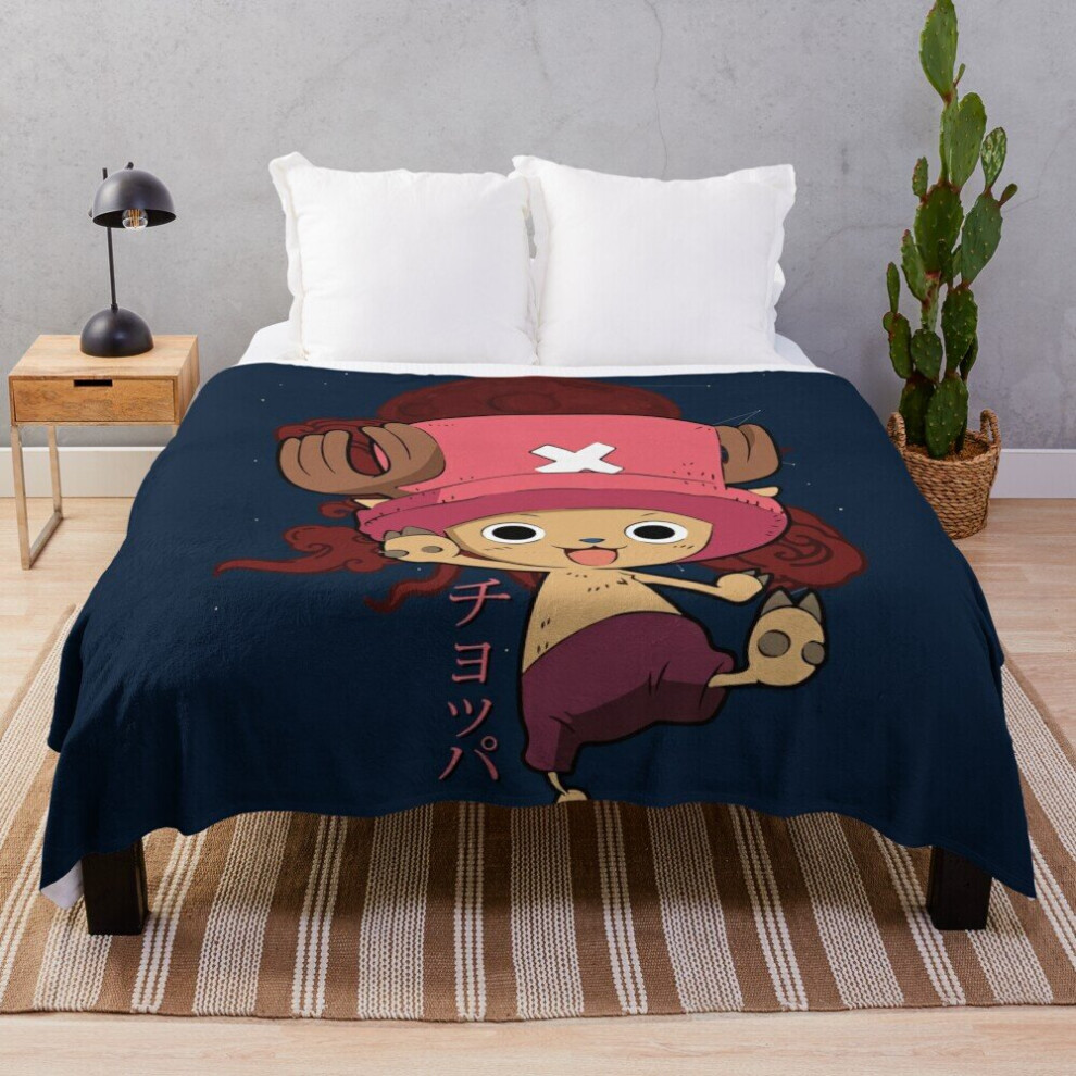 Fleece Throw Blanket Tony Tony Chopper - One Piece for Sofa Couch Kids 60 x 50 Inches