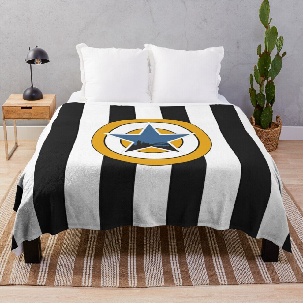Fleece Throw Blanket Newcastle - NUFC 95 -97 Home for Sofa Couch Kids 60 x 50 Inches