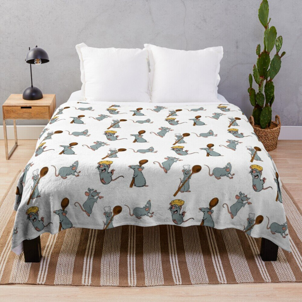 Fleece Throw Blanket Remy Ratatouille Pack for Sofa Couch Kids 60 x 50 Inches