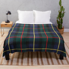 Fleece Throw Blanket MacLeod Hunting Tartan  for Sofa Couch Kids 60 x 50 Inches