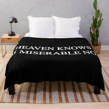 The Smiths Fleece Throw Blanket 60x50 Inches - Ultra-Soft Flannel, Cozy All-Season Couch Throw, 100% Polyester, ObFG-RedBSBlat1-394404501.0809