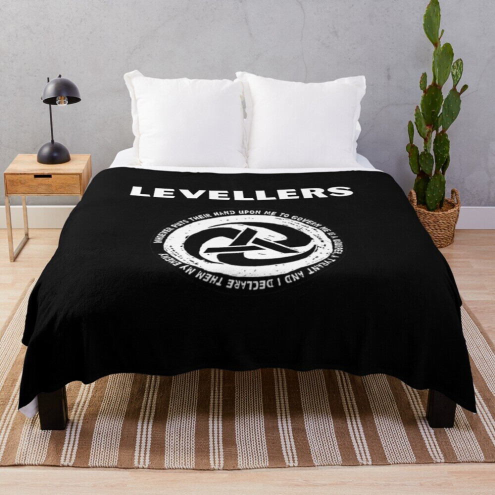 Fleece Throw Blanket LEVELLERS BAND for Sofa Couch Kids 60 x 50 Inches