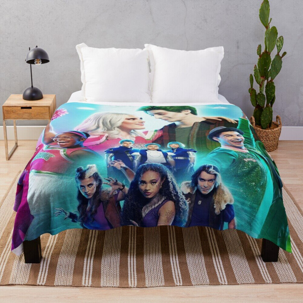 Fleece Throw Blanket ZOMBIES 3 for Sofa Couch Kids 60 x 50 Inches