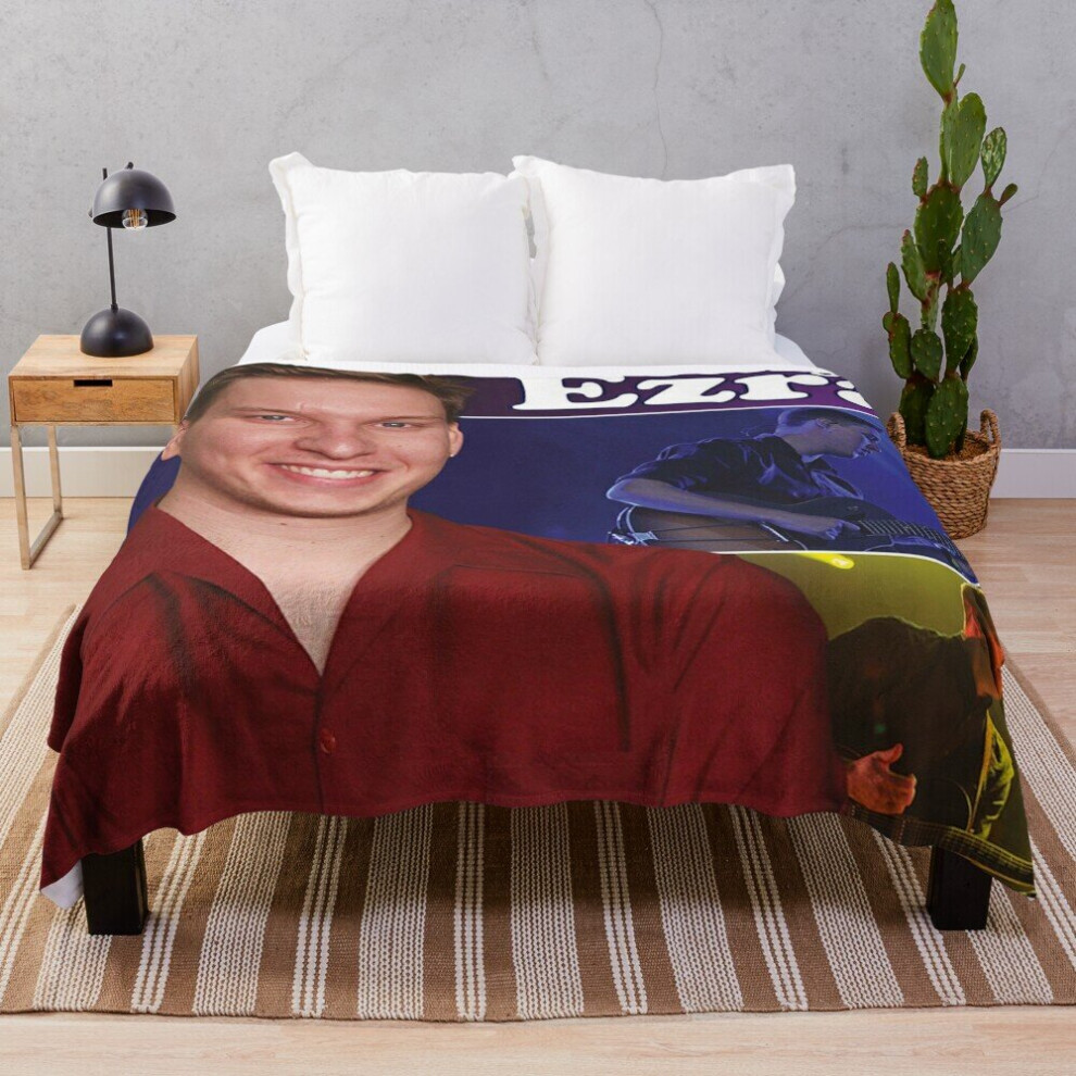 Fleece Throw Blanket george tour 2021 ezra concert kokbisa for Sofa Couch Kids 60 x 50 Inches