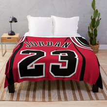 Fleece Throw Blanket jordan 23 for Sofa Couch Kids 60 x 50 Inches
