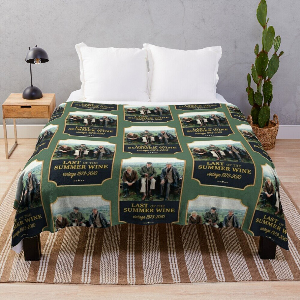 Fleece Throw Blanket Last of the summer wine for Sofa Couch Kids 60 x 50 Inches