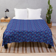 Fleece Throw Blanket Central, Victoria, Jubilee and Northern Line - LONDON UNDERGROUND seat cover moquette for Sofa Couch Kids 60 x 50 Inches