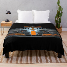 Fleece Throw Blanket McLaren Retro Livery for Sofa Couch Kids 60 x 50 Inches