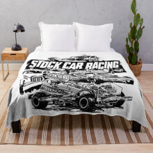 Famgem Fleece Throw Blanket 60x50 in BriSCA F1 Stock Cars Evolution to Mark Sargent Design – Ultra-Soft Flannel Sofa Blanket for Kids & Home