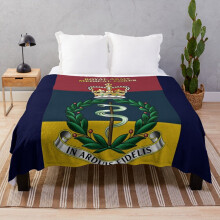 Fleece Throw Blanket Royal Army Medical Corps RAMC Badge Insignia for Sofa Couch Kids 60 x 50 Inches