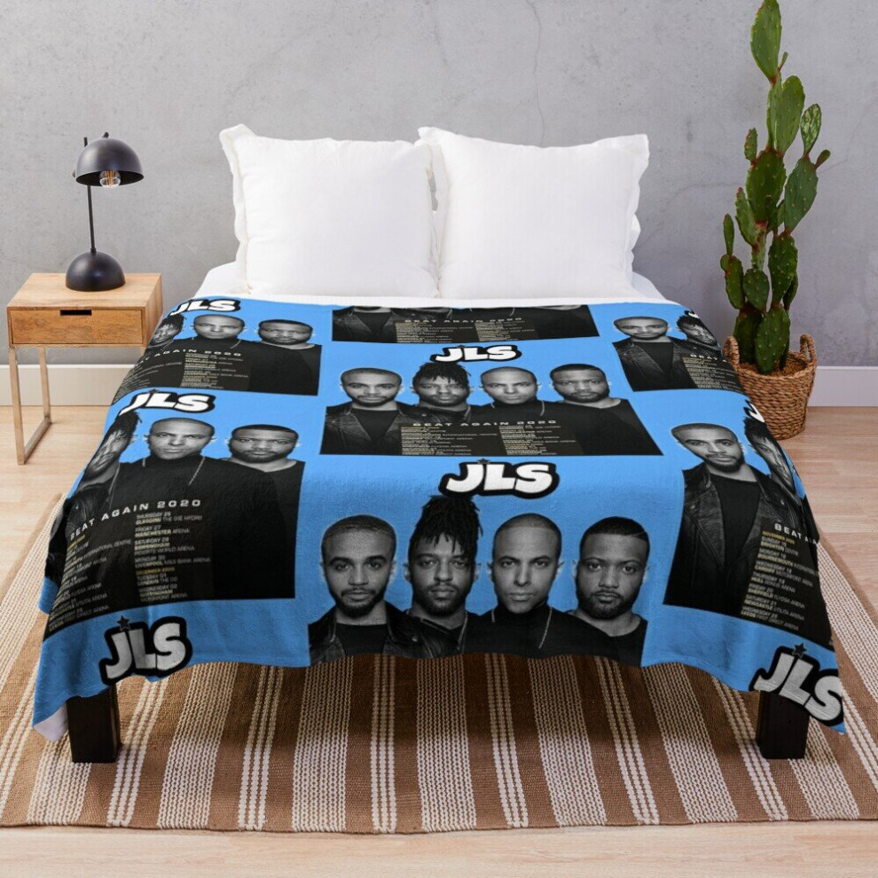 Fleece Throw Blanket JLS Fan Made Tour Apparel for Sofa Couch Kids 60 x 50 Inches