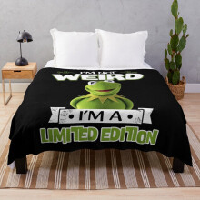 Fleece Throw Blanket Muppet Kermit Frog I'm Not Weird I'm A Limited Edition for Sofa Couch Kids 60 x 50 Inches