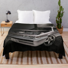 Fleece Throw Blanket Silver Holden VL Commodore Turbo for Sofa Couch Kids 60 x 50 Inches