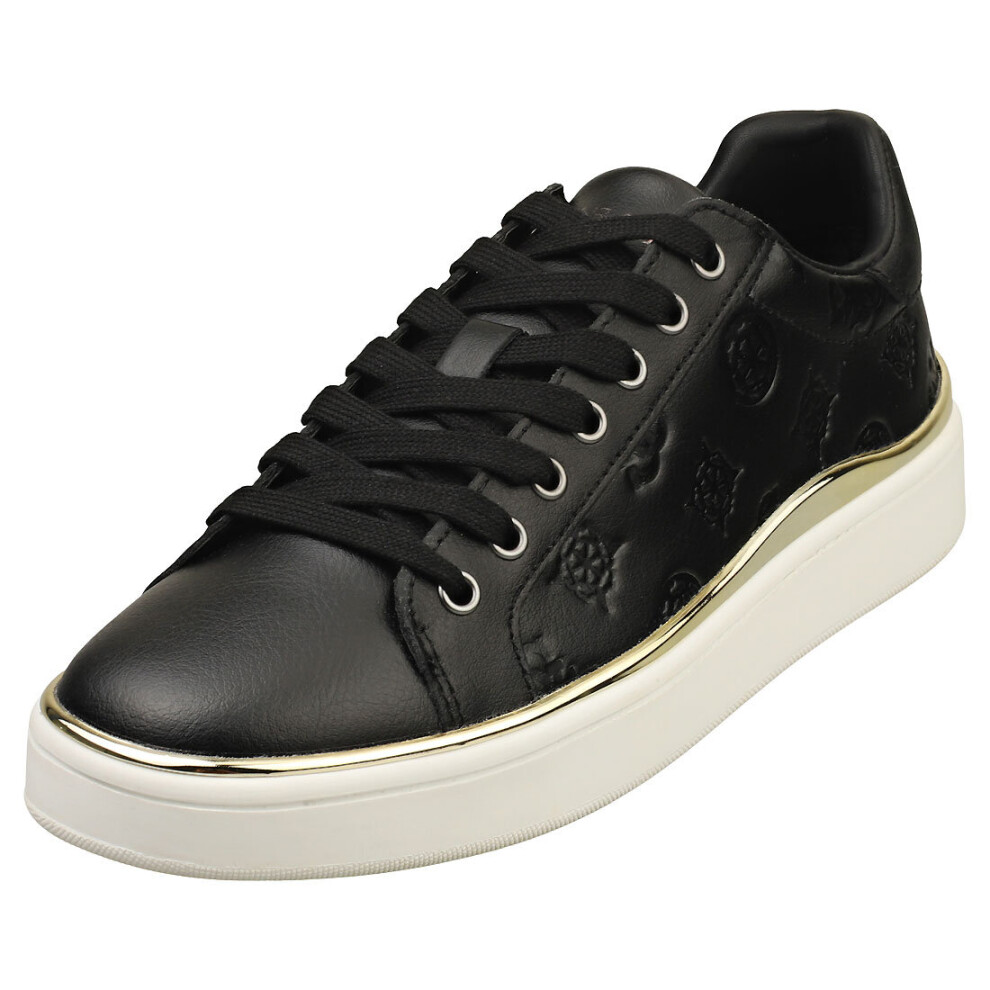 (3) Guess Fl7bnnfal12 Womens Fashion Trainers in Black