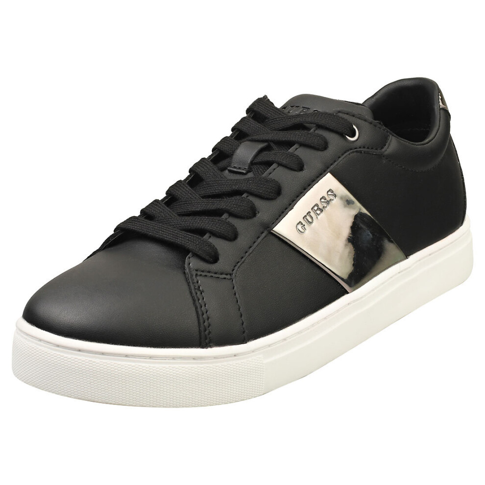 (4) Guess Fl7todele12 Womens Casual Trainers in Black