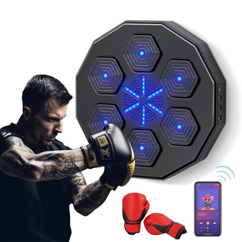 Music Boxing Machine Electric Wall Mount Music Boxer for Home Exercise 2