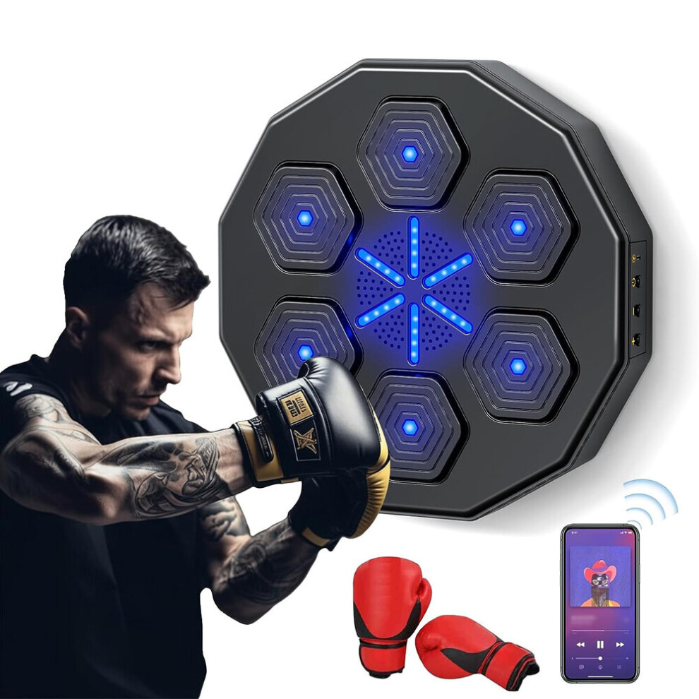 Music Boxing Machine Electric Wall Mount Music Boxer for Home Exercise