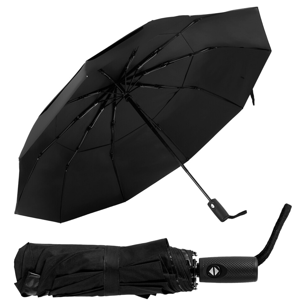 Travel Umbrella Windproof Automatic Open with 9 Ribs Folding