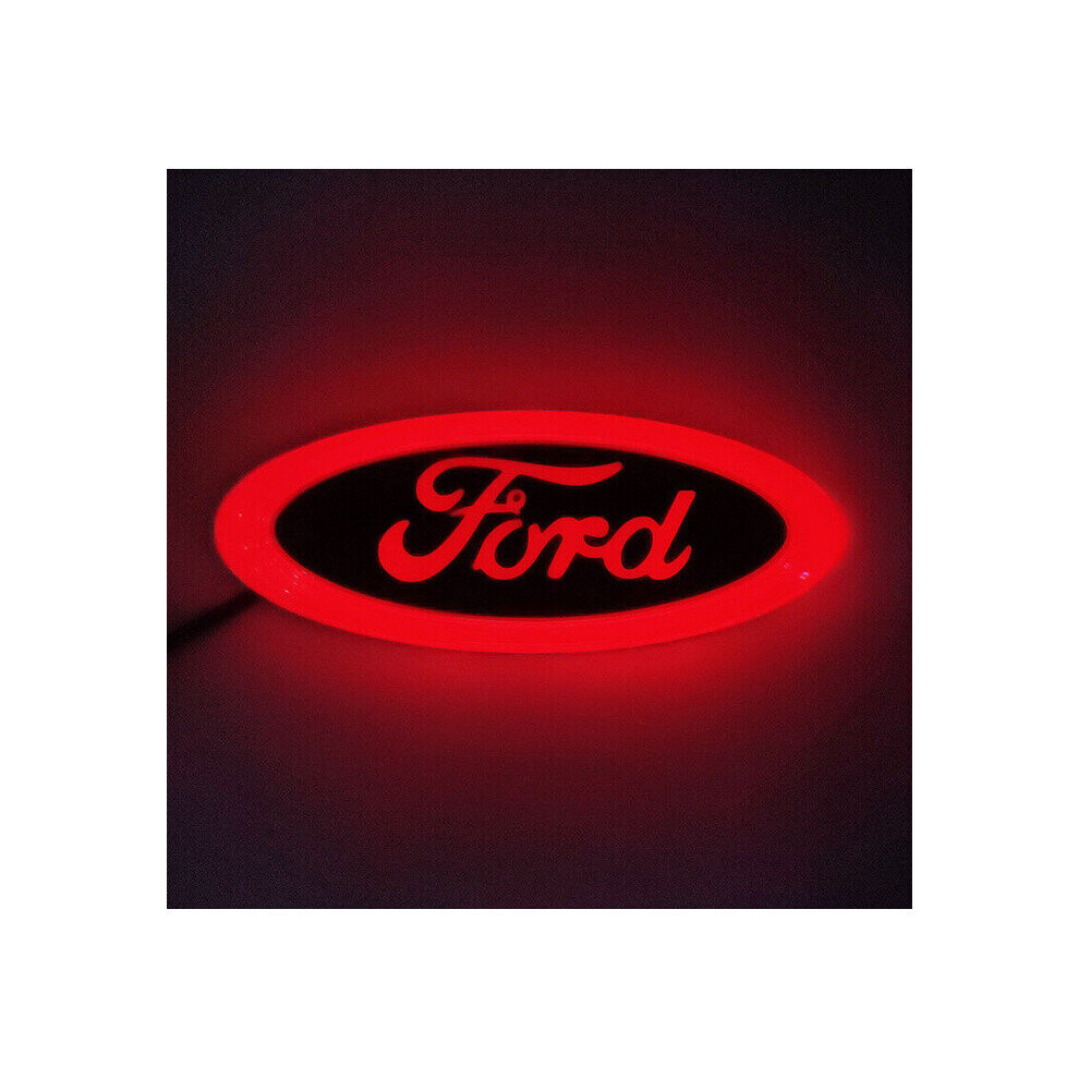 Paktoo () Car Rear Logo Badge Lamp Emblem For Ford Red/Light