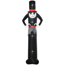Outsunny 10' Inflatable Halloween Ghost Outdoor Decoration Waterproof LED Light
