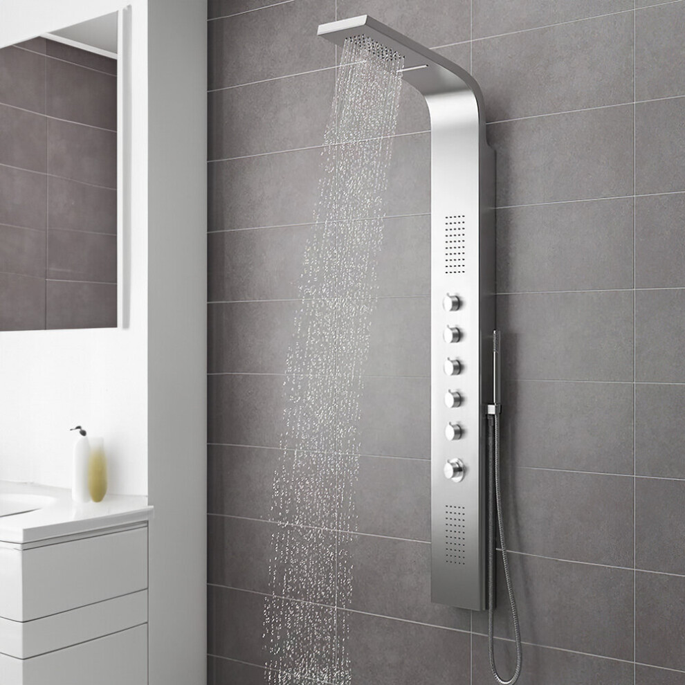 Stainless Steel Exposed Thermostatic Shower Tower Panel