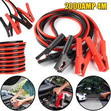 Heavy-Duty 4m 2000A Jump Leads for Cars, Vans & Trucks – Copper-Clad Aluminum, Insulated Clips