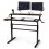 Costway 2Tier Adjustable Height Standing Desk w/Crank Ergonomic Computer Table 1
