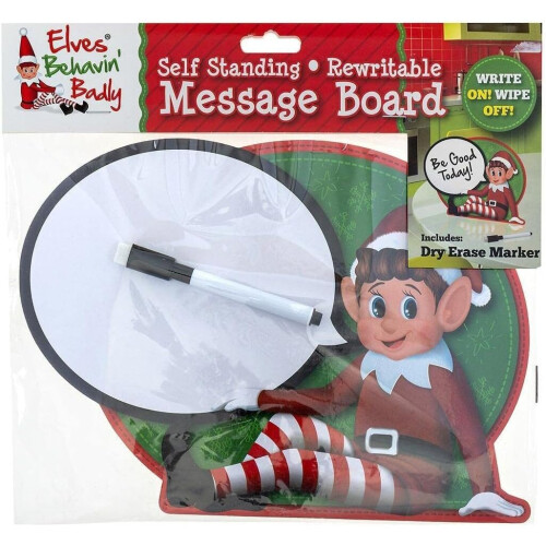 Elves Behaving Badly Rewritable Board-Create Naughty Elf Messages