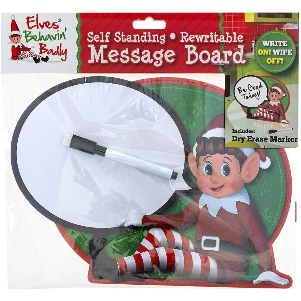 Pms International Elves Behaving Badly Rewritable Board-Create Naughty Elf Messages