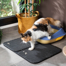 Tapis de litière - Clikatt - InnovaGoods - Blanc - Pour chat - Petit animal