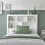 Bedmaster Oscar White Wooden Bookcase Ottoman Storage Bed Single 5