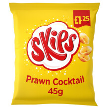 Skips Prawn Cocktail Crisps 45g ( Pack of 16 )