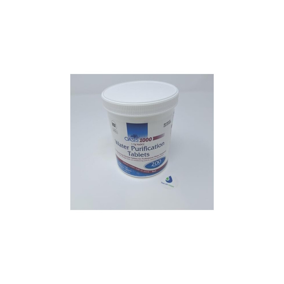 Oasis 1000 Water Purification Tablets Pack of 1-image-OPC-PCF7BF8-NEW