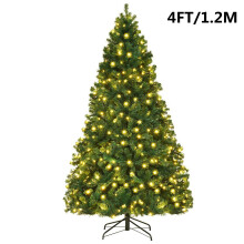Christmas Tree Artificial 4ft LED Lights Xmas and Metal Stand
