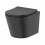Affine Slim Soft Close D-Shape Toilet Seat - Top Fix Black 2
