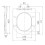 Affine Slim Soft Close D-Shape Toilet Seat - Top Fix Black 3